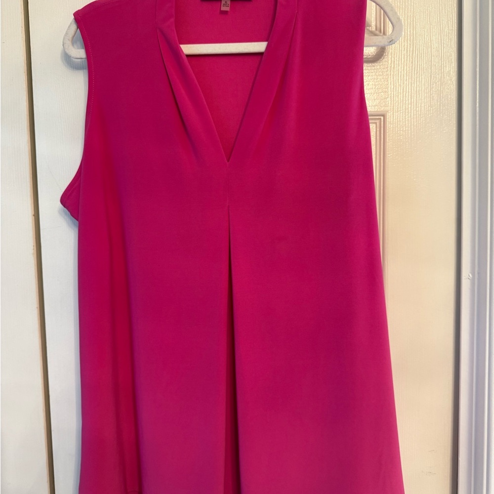 Sleeveless Hot Pink Women's V-Neck Camisole Top
